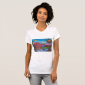 Aquarel Illustratie Fantasy Roos Dimensie T-shirt (Voorkant volledig)