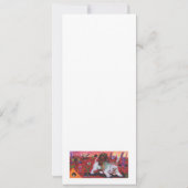 Aquarel Illustratie Jongen rijdt witte leeuwin (Achterkant)