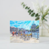 Aquarel Illustratie van Berlijn mit Dom. Briefkaart (Staand voorkant)