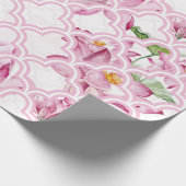 Aquarel Indische Lotus Bloem Cadeaupapier (Hoek)