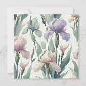 Aquarel Irissen Print Design Feestdagenkaart (Voorkant)