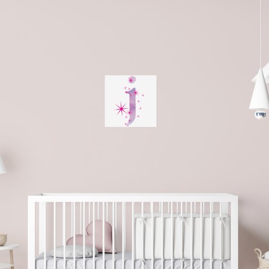 Aquarel J Poster (Kinderkamer 2)