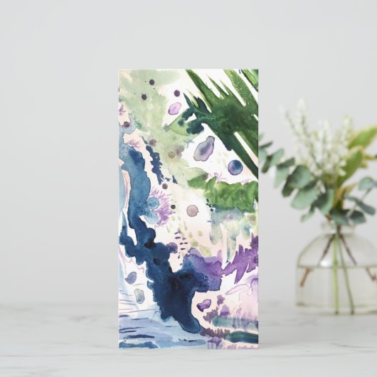 Aquarel kaart zonder tekst (Staand voorkant)