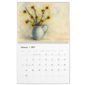 Aquarel Kalender 2026 Bloemenvase (Feb 2027)