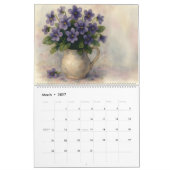 Aquarel Kalender 2026 Bloemenvase (Mar 2027)