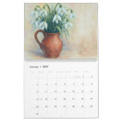 Aquarel Kalender 2026 Bloemenvase (Jan 2027)