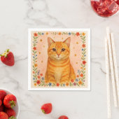 Aquarel kat servetten. servet (Insitu)