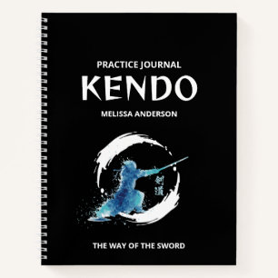 Aquarel Kendo Oefenjournaal Beoefenaars Notitieboek