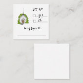 Aquarel kerk RSVP kaart (Voorkant / Achterkant)