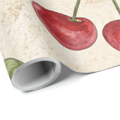 Aquarel Kersen Inpakpapier (Rol Hoek)