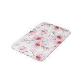 Aquarel Kersenbloesem Roze Wit Badmat (Gekanteld)