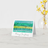 Aquarel Kerst Dennenbomen met Rudolf Genoemd Kaart (Gele Bloem)