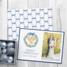 Aquarel Kerst of Trouwbellen Foto