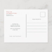 Aquarel kerstboom briefkaart (Achterkant)