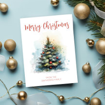 Aquarel kerstboom
