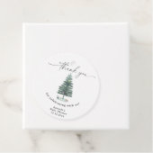 Aquarel Kerstboom Dank je wel Bedankjes Labels (In situ)