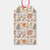 Aquarel Kerstboom Gift Label Cadeaulabel (Achterkant)