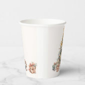 Aquarel kerstboom papieren bekers (Rechts)