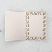 Aquarel kerstboom Wenskaart Kaart (Binnen)