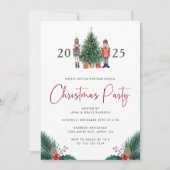 Aquarel Kerstfeest Uitnodiging (Voorkant)
