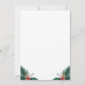 Aquarel Kerstfeest Uitnodiging (Achterkant)