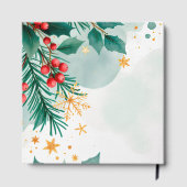 Aquarel Kerstmis Gastboek – Vakantie Gastenboek (Achterkant)