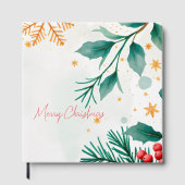 Aquarel Kerstmis Gastboek – Vakantie Gastenboek (Voorkant)