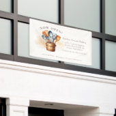 Aquarel Keuken Gereedschap Spandoek (Buitenkant Gebouw)