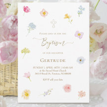 aquarel kleine bloemen Doop