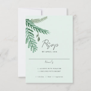 Aquarel Kleine Palm RSVP kaart