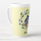 Aquarel Koala en Eucalyptus Krans   Latte Mok (Linkerhoek)