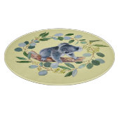 Aquarel Koala en Eucalyptus Krans Snijplank (Hoek)
