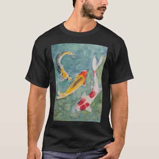 Aquarel Koi Vis T-shirt (Voorkant)
