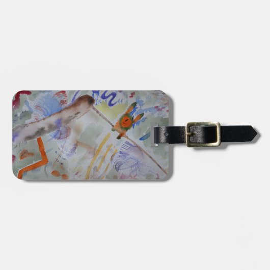 Aquarel kolibrie Bagagelabel (Voorkant horizontaal)