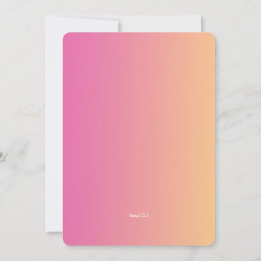 Aquarel Koraal Uitnodiging (Achterkant)