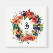 Aquarel krans magneet (Voorkant)