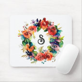 Aquarel krans muismat (Met muis)