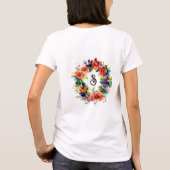 Aquarel krans t-shirt (Achterkant)