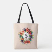 Aquarel krans tote bag (Achterkant)