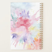 Aquarel Kunst Aanval Aangepaste Handtekening Ondat Planner (Achterkant)
