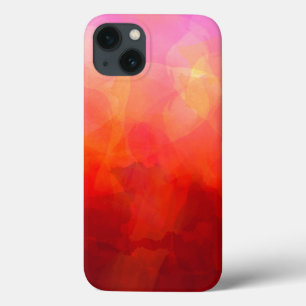 Aquarel Kunst in Rood, Oranje en Geel Case-Mate iPhone Case