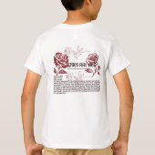 Aquarel kunst met bloem t-shirt (Achterkant)