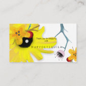 Aquarel kunst visitekaartje (Achterkant)