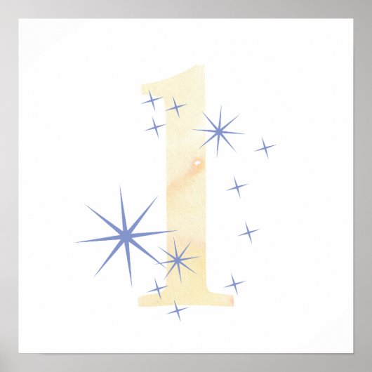 Aquarel L Poster (Voorkant)