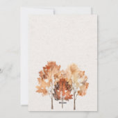 Aquarel Landelijke Herfst Thanksgiving Uitnodiging (Achterkant)