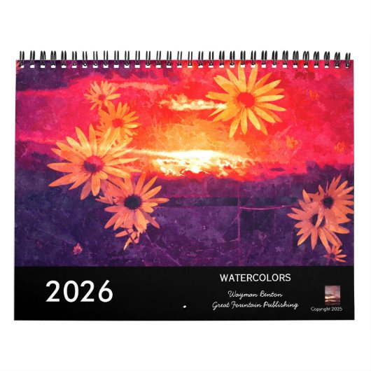 Aquarel Landschappen 2026 Agenda Kalender (Hoes)