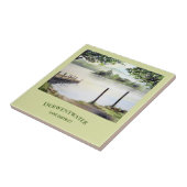 Aquarel Landschapsschilderij van Derwentwater Tegeltje (Zijkant)