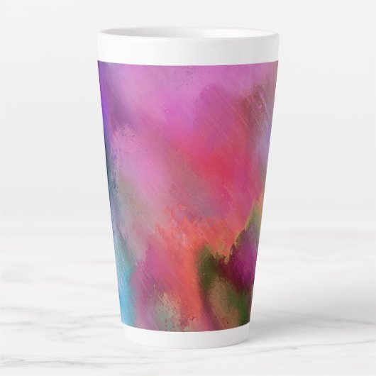 Aquarel Latte Mok (Voorkant)