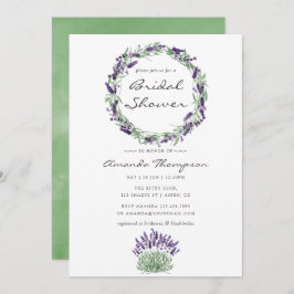 Aquarel Lavendel Bruilofts Uitnodiging