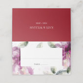 Aquarel Lelies 40ste bruiloft Jubileum Plaatskaartje (Buitenkant ongevouwen)